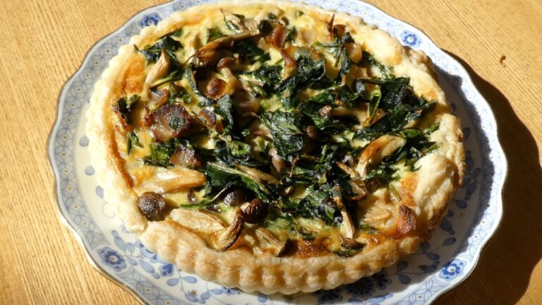ほうれん草 レシピ　キッシュ 作り方　ほうれん草キッシュ　Spinach recipe quiche How to make spinach quiche