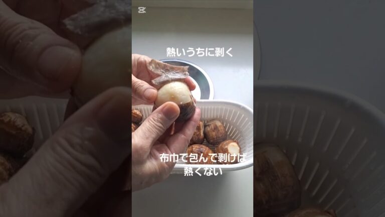 里芋の皮の簡単なむき方・あとは煮るだけ#料理 #里芋料理 #皮むき