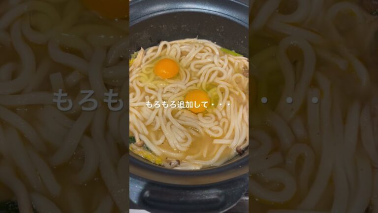 【鍋の残りが・・・】【即帰宅鍋】沸騰味噌煮込みうどん　#ドラえもん #はむたろチャンネル#即帰宅鍋#リアルタイム料理#鍋料理