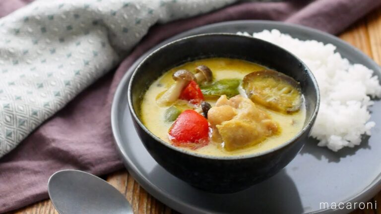 【柚子こしょうグリーンカレー】ペーストいらず！あまった柚子こしょうの消費にもおすすめ♪