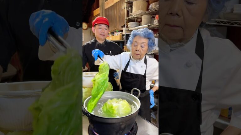 90歳のミヨおばあちゃんが作るロールキャベツ🥬 #japanesefood