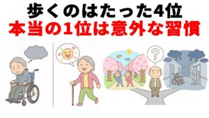 【65歳以上必見】歩くのは4位だった！長寿体質ランキングTOP5【最新研究】