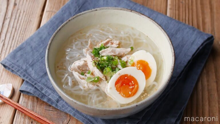 【鶏だし塩ラーメン】リセットご飯 ！しらたきでカロリーオフ♪