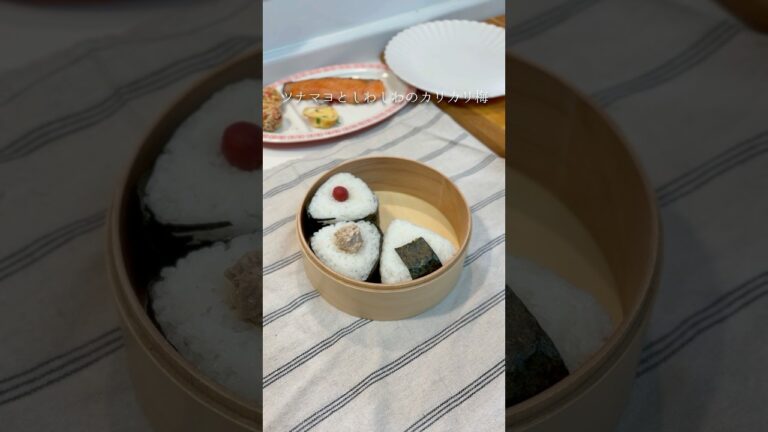 おにぎり弁当🍙🍙🍙#お弁当#旦那弁当#鼻詰まり#shorts