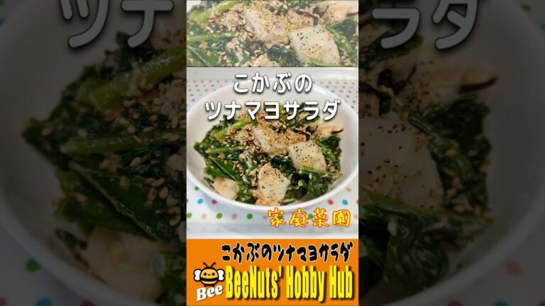 家庭菜園の小蕪で作る！かんたんツナマヨサラダ｜旬の甘さが最高　#家庭菜園 #家庭菜園レシピ #小蕪 #かぶレシピ #ツナマヨ #サラダレシピ #簡単レシピ #副菜レシピ #家庭料理 #おうちごはん