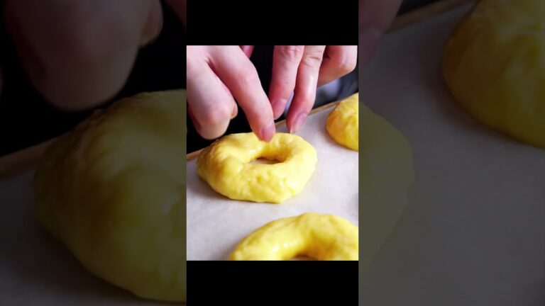 1つ30円！材料3つで揚げないドーナツ作り方！ #shorts