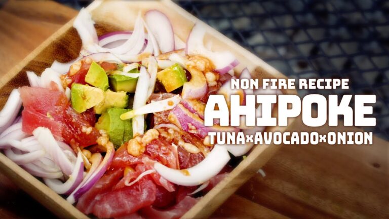 【簡単キャンプ飯】マグロとアボカドで作る絶品”アヒポキ”が超うまい| 火無し簡単料理