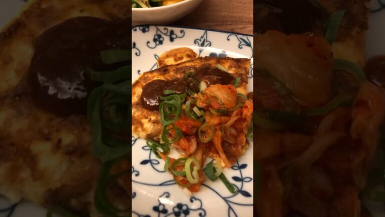 納豆と豆腐のふわふわ焼き