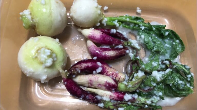 蕪と二十日大根の塩麹漬を作って食べてみた（^^）