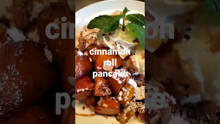 アップルシナモンロールパンケーキ