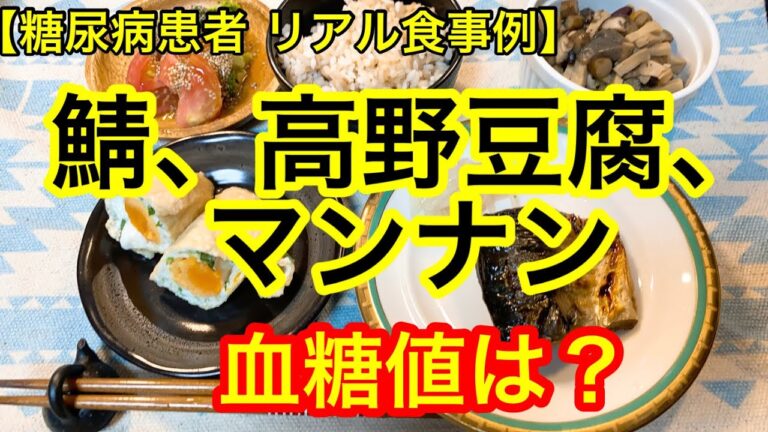 鯖の塩焼き、サラダ煮物血糖値は？