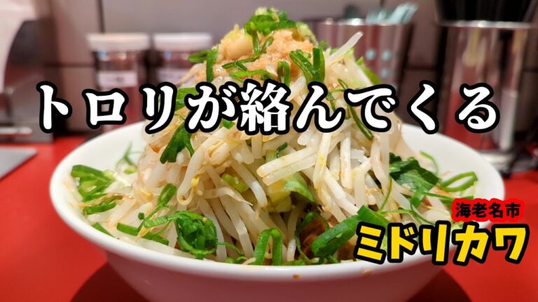 【海老名】『豚らーめんミドリカワ』濃厚とろり乳化がクセになりそう
