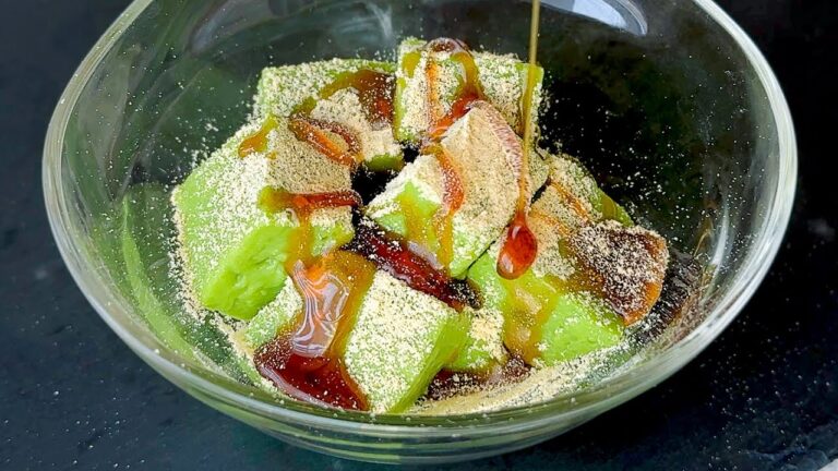 簡単♡抹茶ミルクもち🍃わらび餅風のもちぷる食感がやみつき！