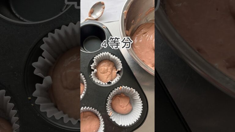 卵、バター不使用のチョコマフィン♪サイリウムという糖質ゼロのオオバコ粉を使います