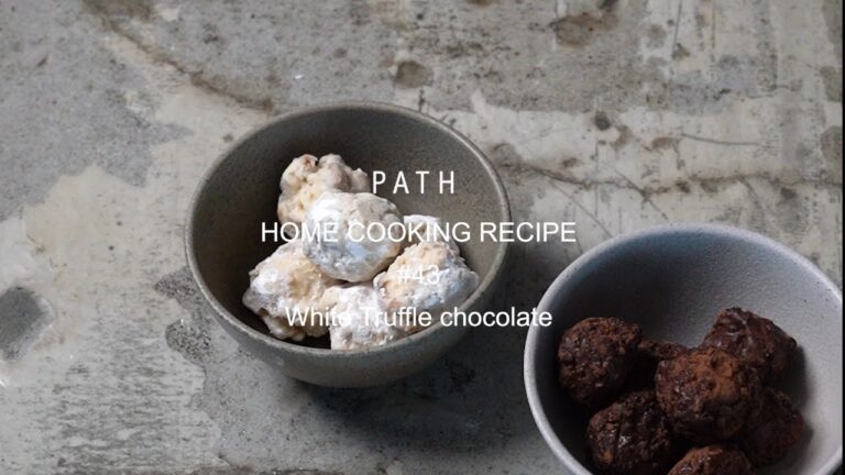 ホワイトトリュフショコラ White Truffle chocolate PATH HOME COOKING RECIPE #43 レシピ　ガナッシュ