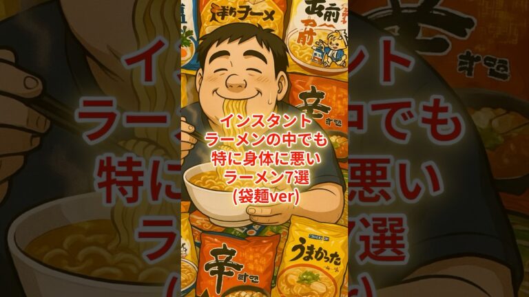 インスタントラーメンの中でも特に身体に悪いラーメン（袋麺ver）