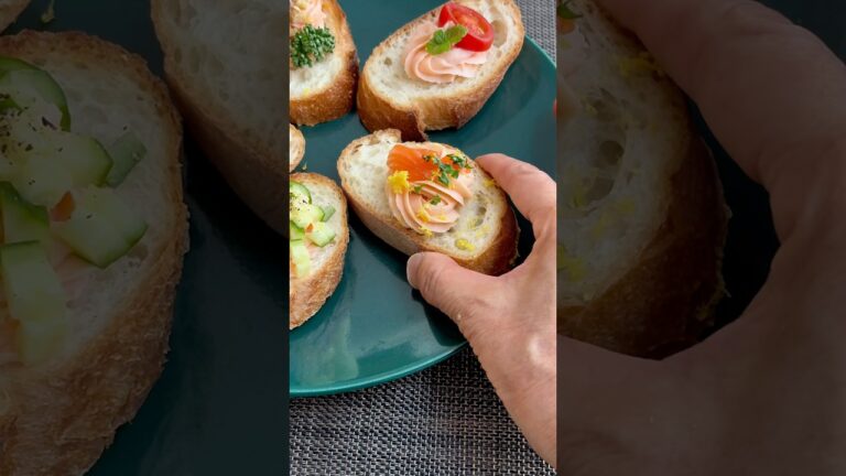 サーモンクリームカナッペ