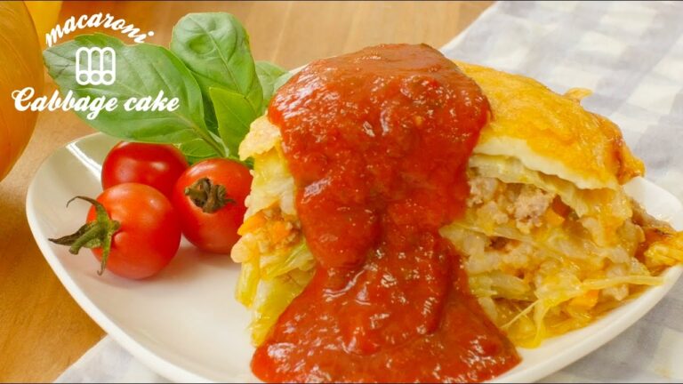 満腹になる！「丸ごとキャベツのミルフィーユケーキ」の作り方