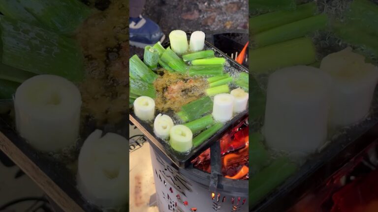 最新焚き火台で作る『砂肝アヒージョ』🔥