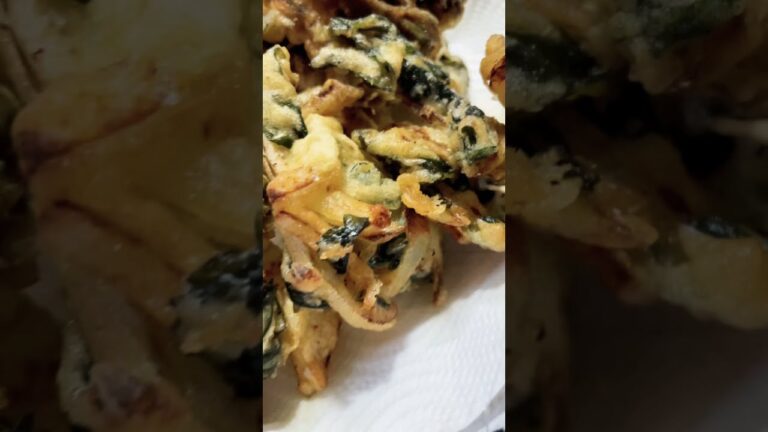 デブの天ぷら 新玉ねぎとワカメの天ぷら shorts