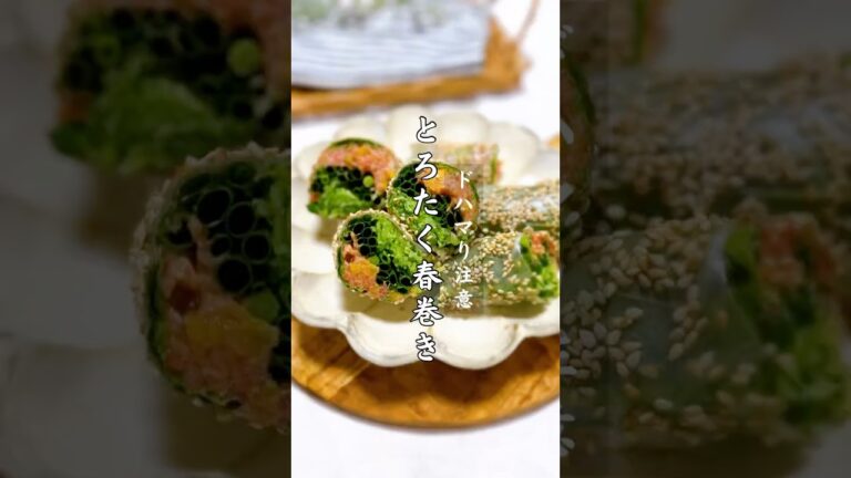 トロタク生春巻きコレ重ねて巻くだけなのにお洒落に見える