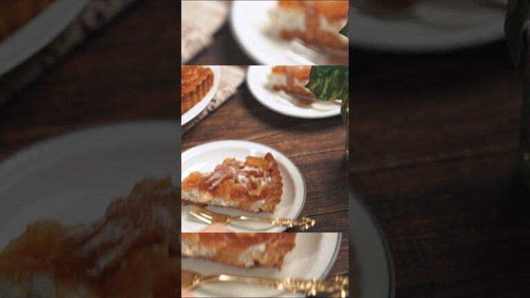 リズミカルにりんごと紅茶のタルトを作る #タルト #りんご #紅茶