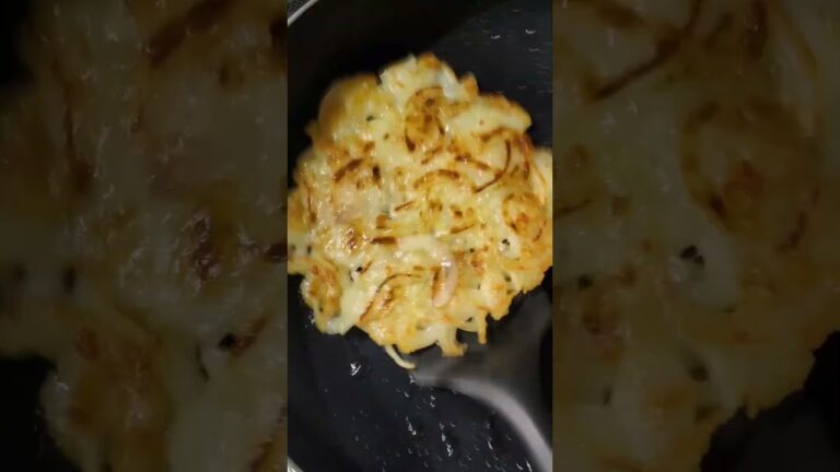 カリカリもちもちの玉ねぎチヂミ作った