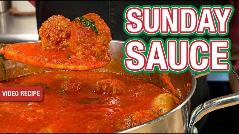 Classic Italian Sunday Sauce & Meatballs Recipe (In Just 90 Minutes!)