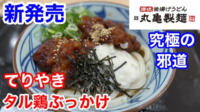 丸亀製麺の新発売「てりやきタル鶏ぶっかけ」を食べたら、究極の邪道メニューだった‼️