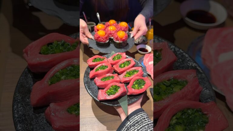 厚切りネギタンが名物の和牛焼肉専門店/Japanese Yakiniku Restaurant🥩