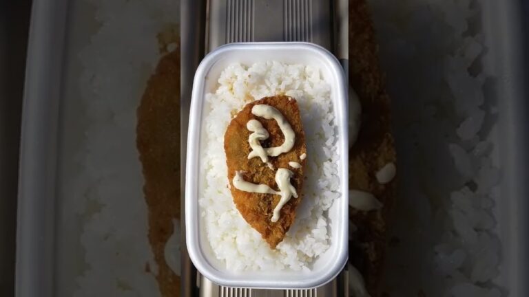 諸々省く〜 ほっともっと🍱 白身魚フライのみ弁当大盛り+ タルタル #shorts