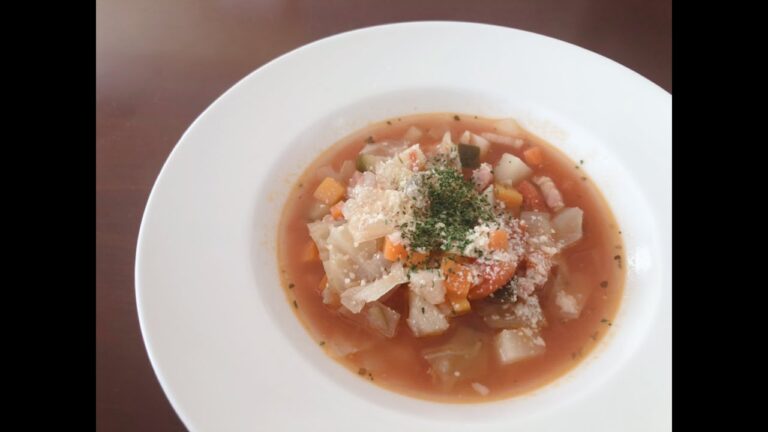 【ミネストローネスープ】保温鍋サーモス シャトルシェフでつくる温かミネストローネスープ