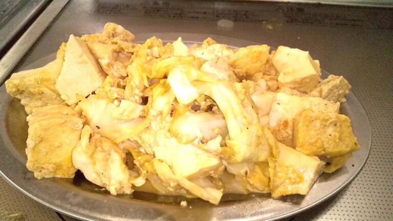 【キャベツと豆腐のオイスターソース炒め】誰でも作れます。包丁も使いません