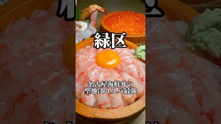 名古屋海鮮丼の聖地はコスパ最強　味福　#名古屋グルメ #海鮮丼 #japanesefood #shorts