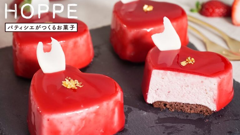 簡単いちごムースの作り方 Strawberry Mousse Cake HOPPE