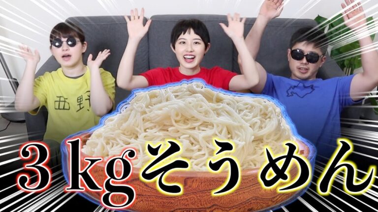 【大食い】夏バテ防止でそうめん３kg食うぞ！