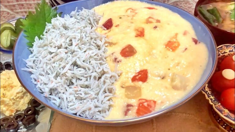 20201113【咀嚼音】【ASMR】【mukbang】【食動画】とろろ丼 オリーブとタルタルソース 茗荷のお味噌汁 ぬか漬け ミニトマト 食べるだけ 一人飯 飯枠 飯動画