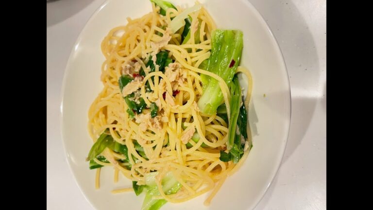 ツナとキャベツのペペロンチーノ