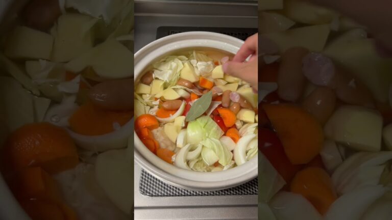 【簡単レシピ】食べて痩せれる美味しいポトフの作り方　#ダイエット #ポトフ  #簡単レシピ #ちくわくん #野菜#食べて痩せる #レシピ  #shorts