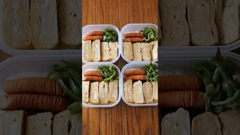 結局これが一番好き♡シンプル卵焼き弁当🍱✨(冷凍可能)