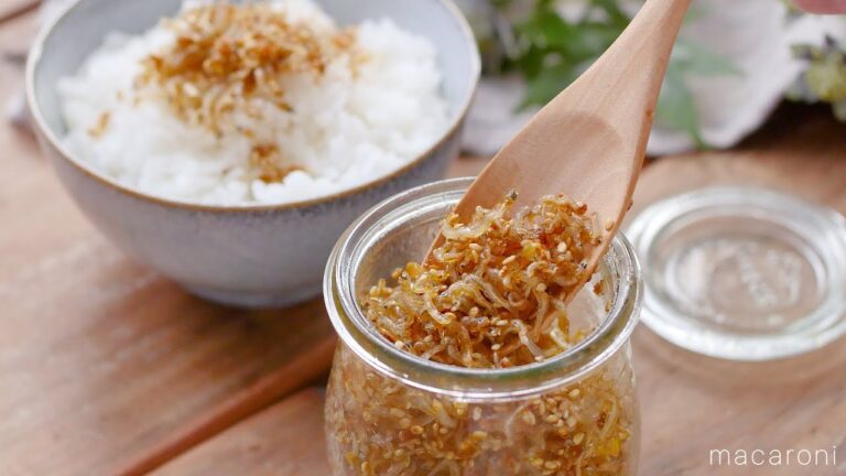 【ちりめんじゃことしょうがの佃煮】フライパンで甘辛く仕上げる！ご飯が止まらない♪