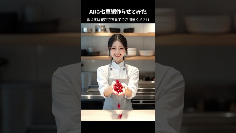 AIに七草粥を作らせた結果【AI動画】 #ai #shorts