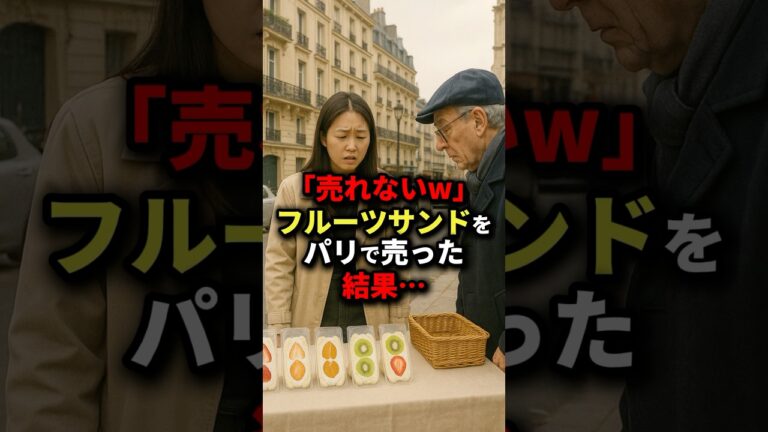 「売れないw」フルーツサンドをパリで売った結果… #海外の反応