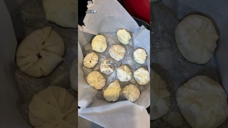 昨夜の夕飯♪小籠包😋※娘達が作ってくれた♪