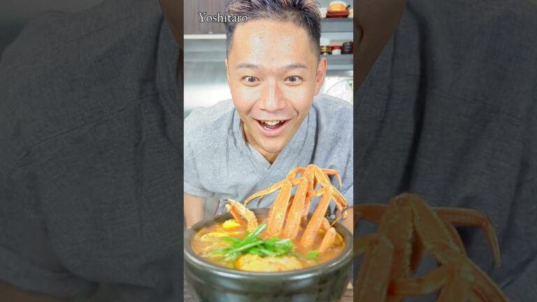 【ズワイガニのスンドゥブチゲ】和食料理のプロが作る！旨味たっぷり#shorts #crab #stew