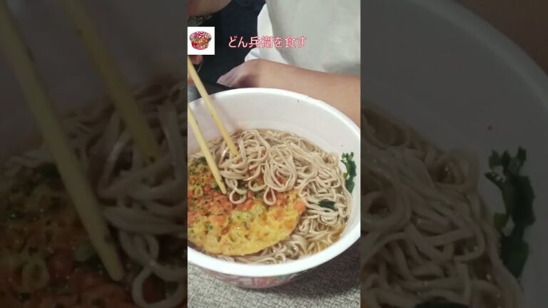 たまにはいいさ‼天ぷらそばとおにぎりの最強コンビだね