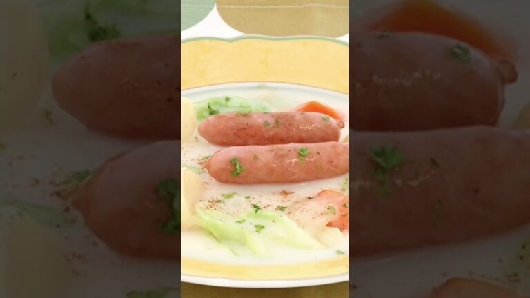 🍲✨ソーセージとキャベツのクリームシチュー🥬寒い日に絶対食べたい…とろ〜り濃厚×シャキ甘キャベツが主役のごちそうシチュー🩷🩷