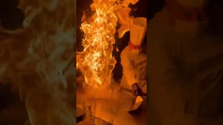 BIG FIREすぎた🤣#shorts #おすすめ#鉄板焼き#ステーキハウスオリエンタル#fire