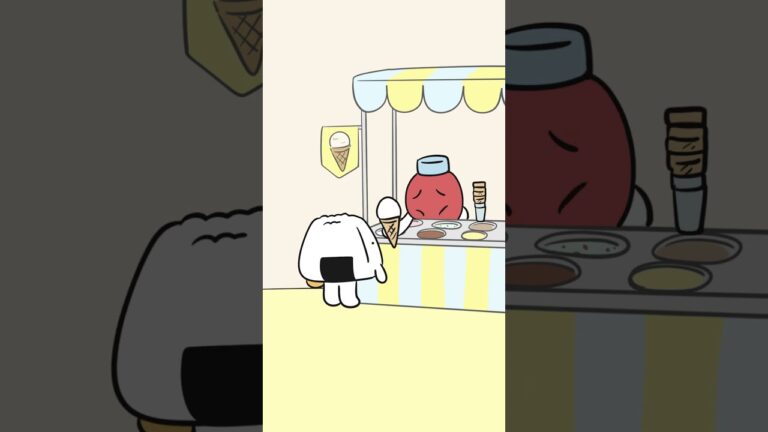 アイス屋さん　#animation #アニメーション #おにぎりとうめぼし #おにうめ