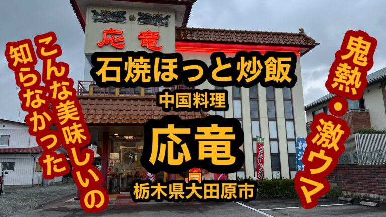 中国料理 応竜【栃木県大田原市】知らんかった！これは旨い！石焼ほっと炒飯に驚き！＆冷やし中華を食べてみた